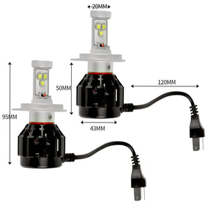 4 Side Cree LED Car Headlight 160W 2500LM-1975420402809311234