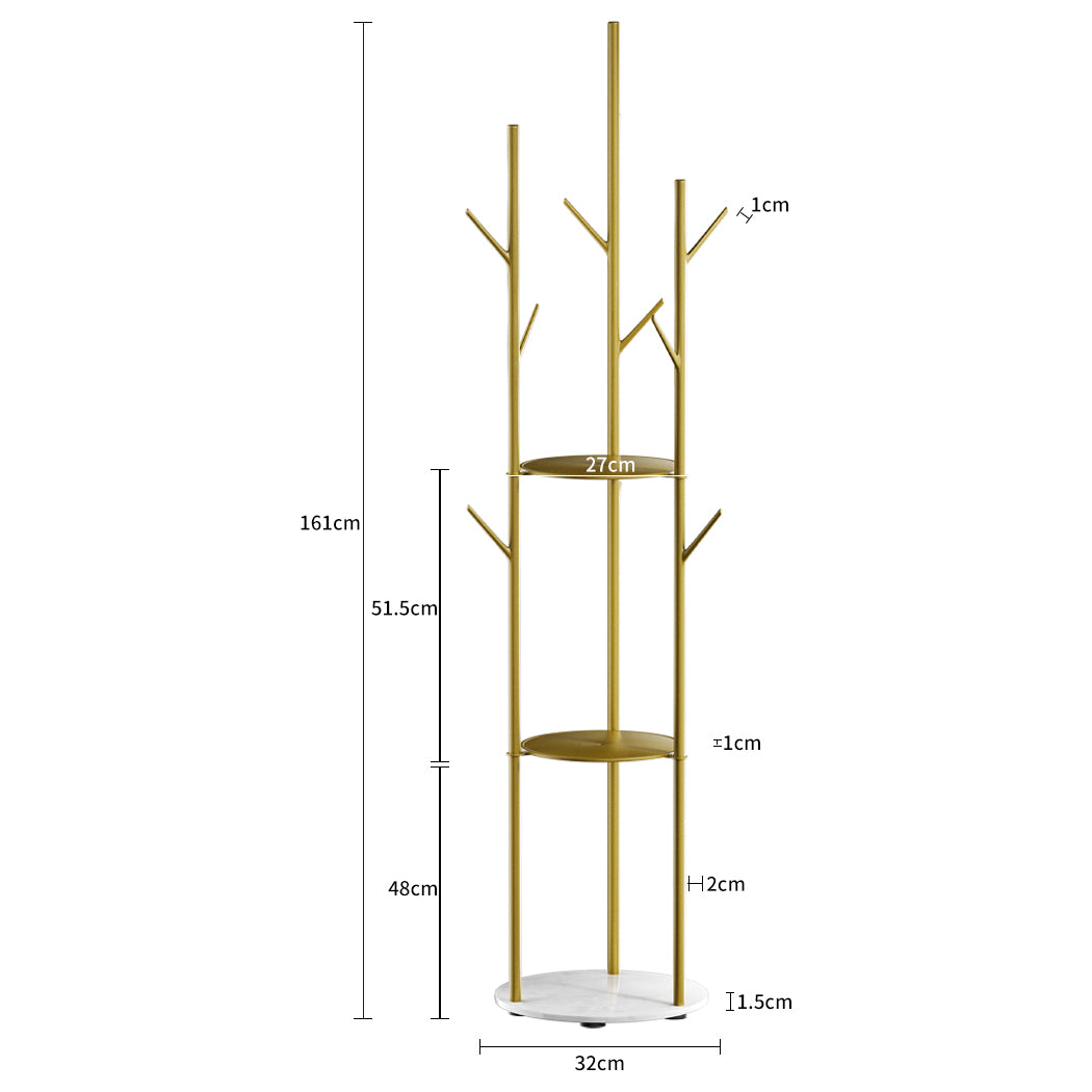 levede-coat-rack-clothes-stand-8-hook-organizer-gold-1973193820849967106