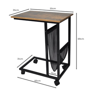 Levede Side Table Mobile Coffee Tables-1973193985577062402