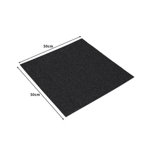 Marlow 20x Carpet Tiles 5m2 Box Heavy Black-1973193859903131650