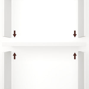Levede 6 Tier Book Shelf Adjustable Shelves White-1996005525715816451