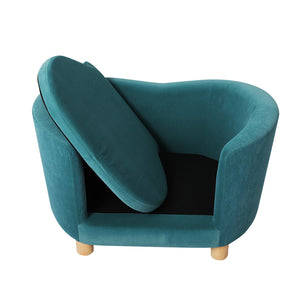PaWz Pet Sofa Bed Dog Warm Soft Lounge Blue-1973193645725192195