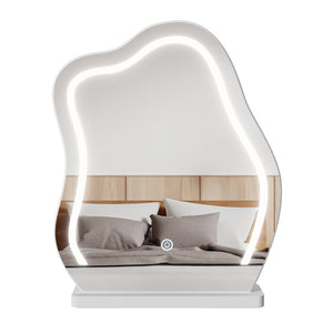 Levede Dressing Table Stool Set with Mirror Led-1996005423685177347