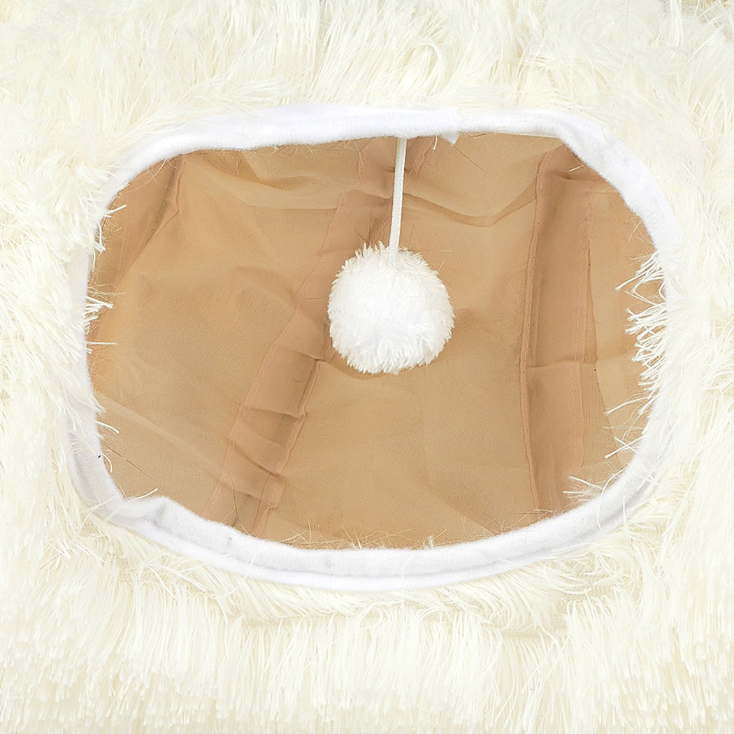 pawz-cat-tunnel-foldable-fluffy-plush-play-tube-beige-1996005432715513859
