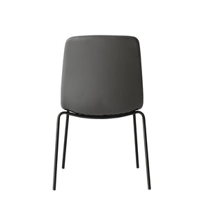 Levede Stackable Dining Chairs Kitchen Grey Set of 8-1996005477552623619