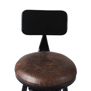 Levede 2x Bar Stool Kitchen Wooden PU-1975420483247673347