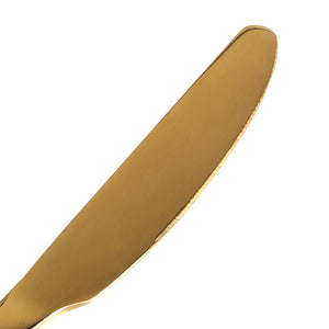 Stainless Steel Cutlery Set Travel Knife Gold-1975420476696170499