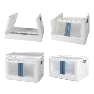 Storage Box Stackable Container 45L Blue-1973193713274458115
