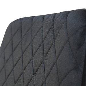Dining Chairs x 8 Padded Seat Soft Velvet-1996005485161091075