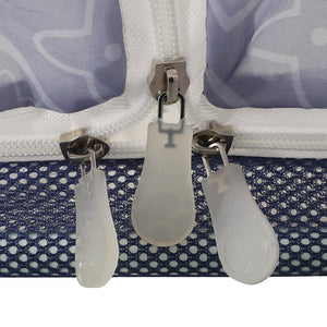 Dreamz Mosquito Bed Nets Foldable Canopy Square Blue-1973193961585643523