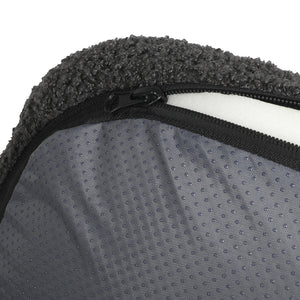Pawz L Size Orthopedic Dog Bed with Sherpa Plush Removable Cover in Grey-1996005458023944195