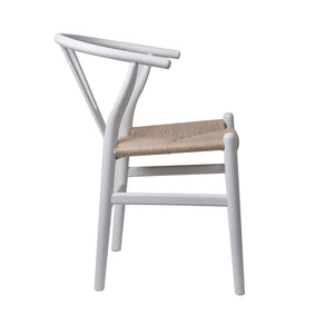 Levede 2x Dining Chairs Wooden Hans White-1975420493129453571