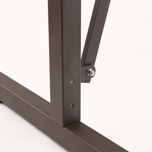 Garden Security Fence Gate Gate Metal Brown-1973194021266395139
