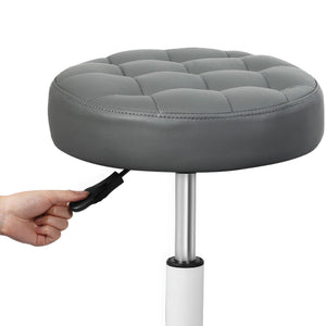 Levede 4x Rolling Bar Stool Swivel Salon SPA Chair Grey-1996005467909918723