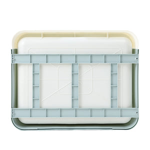 PaWz Foldable Cat Litter Box Tray Enclosed Blue-1975420460065755139
