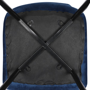 Levede 4x Dining Chairs Kitchen Velvet Blue-1996005472993415171