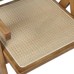 Levede 6x Dining Chair Solid Wood Rattan-1996005479893045251