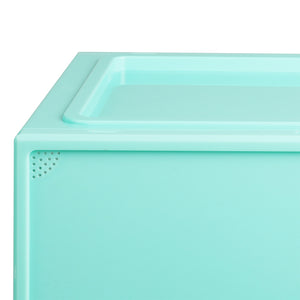 Stacked Sneaker Display Case Stackable Cyan-1973193714255925251