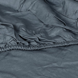 Dreamz 4pcs Double Size 100% Bamboo Bed Sheet Set in Charcoal Colour-1973194025343258627