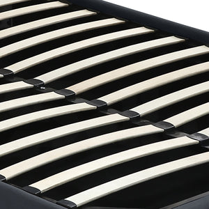 Levede Gas Lift Bed Frame Fabric Base Double Dark Grey-1973194028363157507