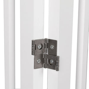 PaWz Wooden Pet Gate Dog Fence Safety White-1975420391706988547
