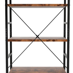 Levede 5-Tier Industrial Bookshelf Bookcase 157.5cm-1996005585740500995