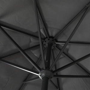 Centra 3M Outdoor Patio Umbrella Solar LED Light Grey-1996005491683233795