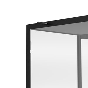 Stacked Glass Display Cabinet Steel 4 Tier 160cm-1996005394463461379
