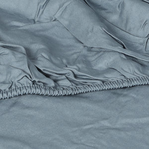 Dreamz 4pcs Double Size 100% Bamboo Bed Sheet Set in Grey Colour-1973194025527808003