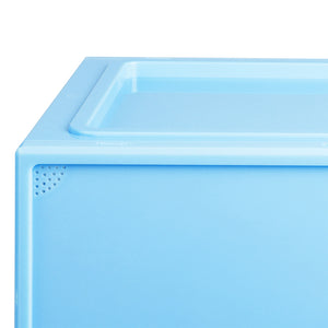 Stacked Sneaker Display Case Shoe Storage Blue-1973193714050404355