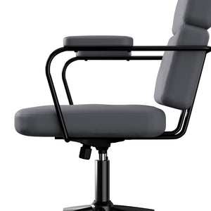 LEVEDE Ergonomic Office Chair Computer PU Grey-1996005452718149635