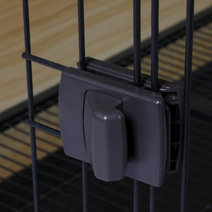 PaWz Wooden Wire Dog Kennel Side End M Medium-1973193672728121347