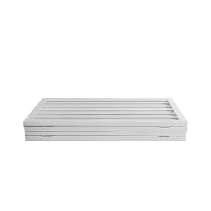 Wooden Pet Gate Dog Fence Retractable White 600x 3MM-1973193643191832579