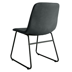 Levede 2x Dining Chairs Kitchen Table Black-1975420498745626627