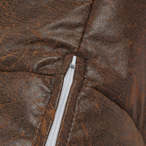 Marlow Bean Bag Chair Cover PU Indoor Dark Brown-1973194022554046467