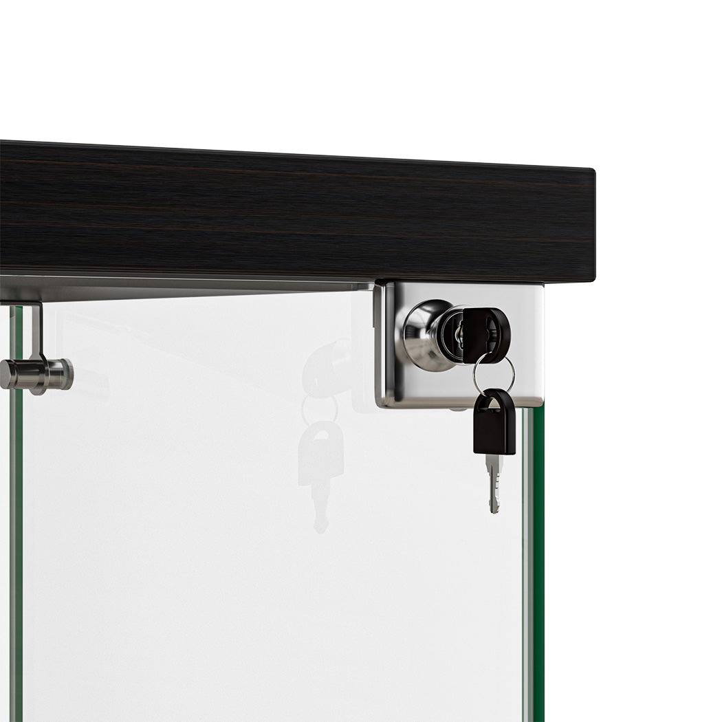stacked-display-cabinet-collection-storage-tempered-glass-2-tier-with-lock-black-1996005385034665987