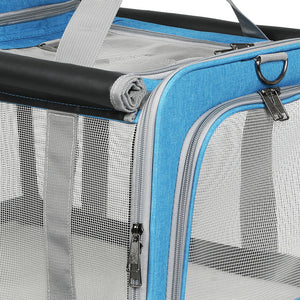 Pawz 3 in 1 Pet Soft Crate Dog Cat Carrier L Size Blue-1996005444388261891