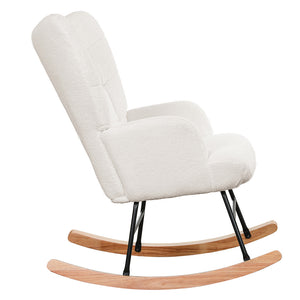 Levede Fleece Rocking Chair-1996005366420344835