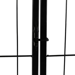 PaWz 8 Panel Pet Dog Playpen Puppy Exercise Black 24 inch-1975420507511721987