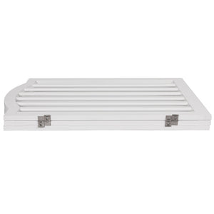 PaWz Wooden Pet Gate Dog Fence Safety White-1975420391706988548
