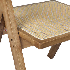 Levede 8x Dining Chair Solid Wood Rattan-1996005480094371844
