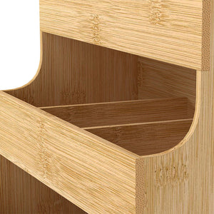 Toque Vertical Bamboo Tea Organizer Holds 180 Tea Bags-1996005512658948100