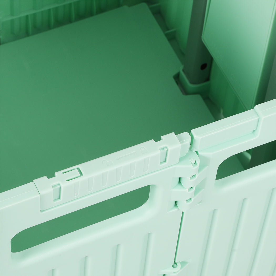 folding-shopping-trolley-cart-portable-green-1973193722497732612