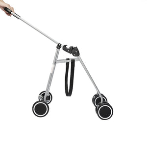 PaWz Pet Stroller Dog Cat Cage Carrier Black-1973193624489431044