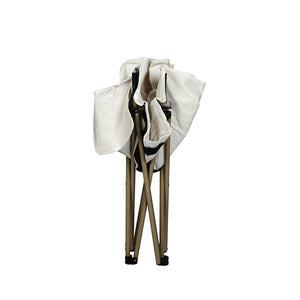 Levede Folding Camping Moon Chair Lightweight Beige-1975420438351843332