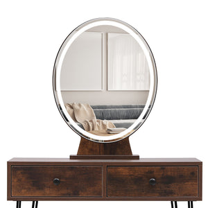 Levede Dressing Table LED Light Strip Brown-1996005423886503940