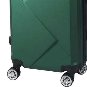 Slimbridge 2pcs 20"Travel Luggage Set Green-1973193936348516356