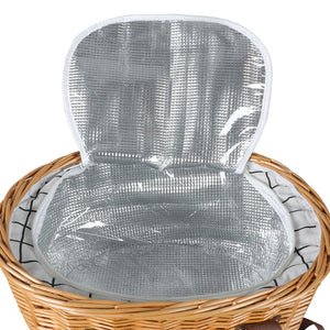 Picnic Basket Set Willow Baskets Outdoor-1973194015792828420