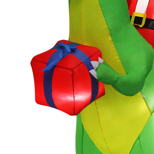 Santaco Christmas Inflatables Outdoor Santa Claus Riding Dinosaur Lights D�cor-1973194151474368516