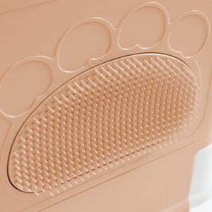 PaWz Foldable Cat Litter Box Tray Enclosed Pink-1975420460430659588